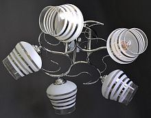 Люстра потолочная пятирожковая Мелодия Света E27 Хром картинка 